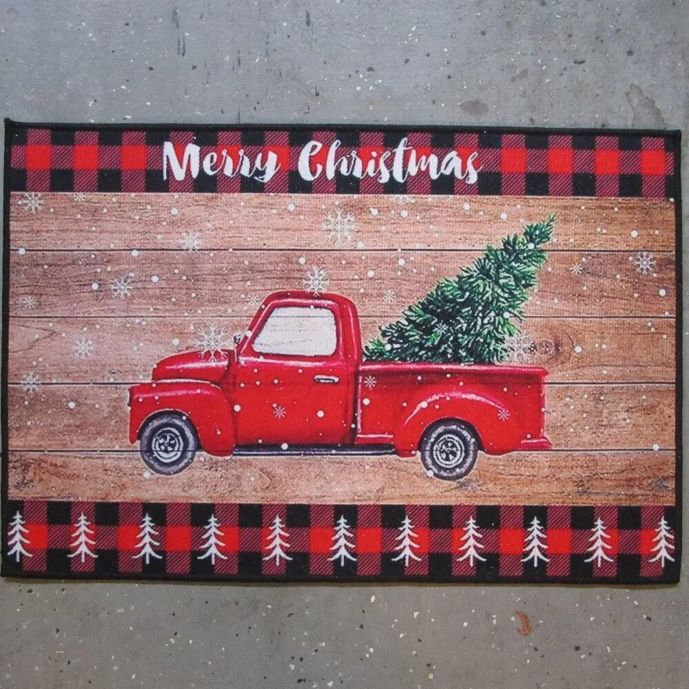 holiday floor mat